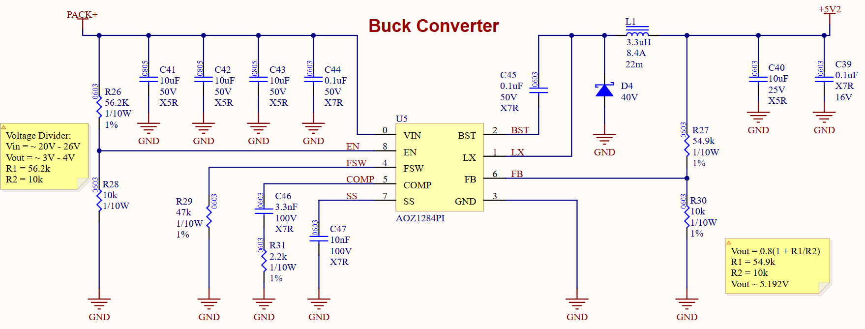 Buck converter circuit